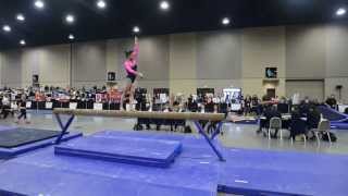 Kourtney Chinnery L10 JO Nationals 2014 Beam [upl. by Mastrianni]