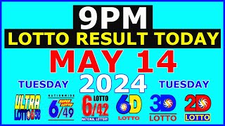 Lotto Result Today 9pm May 14 2024 PCSO [upl. by Schilling]