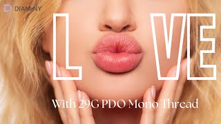 How to Use Thread Lift Lip With Diaminy PDO Mono Thread 29G for Lip Lift threadlift lipthread [upl. by Ashbaugh]