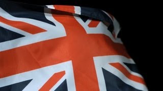 Free Slow Motion Footage Waving British Flag [upl. by Gomar169]