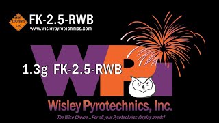 Wisley Pyrotechnics Inc FK25RWB Flower King 13g firework [upl. by Lapo]