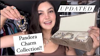 UPDATED  MY PANDORA BRACELETS  CHARM COLLECTION  DISNEY PARKS EXCLUSIVE CHARMS [upl. by Aniretak545]