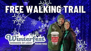 Pigeon Forge Winterfest Wonders Of Light Walking Trail GUIDE [upl. by Eilram]