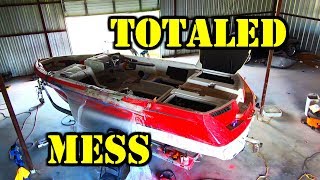 Super Boat Super Wrecked Copart Rebuild Part 5 [upl. by Anyaj630]