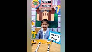 Ramadan Mubarak By Cute Icmsian Class Nursery  ICMS Charsadda [upl. by Ziom]