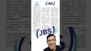 JBS anuncia pagamento de Dividendos Queroganhardividendos JBS JBSS3 Dividendos JCP Provento [upl. by Tra]