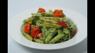 Penne With Spinach Pesto  Cooksmart  Sanjeev Kapoor Khazana [upl. by Asirrak]