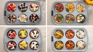 Healthy Muffin Tin Breakfasts 4 Ways [upl. by Vorster]