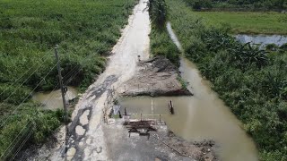 SECTION BETWEEN GOLDEN GROVE AND AMITY FLOODEDTROPICAL STORM RAFAEL EASTERN STTHOMAS [upl. by Giffie878]