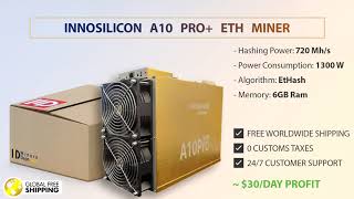 📢 Buy Innosilicon A10 Pro 720 Mhs 6GB ETH Miner With PSU 🚚 Worldwide Shipping 💯 MinersDepocom [upl. by Urbani]