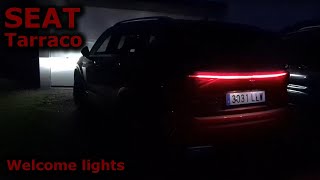 2021 SEAT Tarraco facelift  Welcome lights [upl. by Dis283]