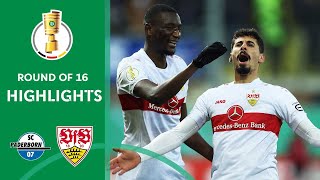 Gil Dias debut amp 90 5 goal  SC Paderborn vs VfB Stuttgart 12  Highlights  DFBPokal  Ro16 [upl. by Normac784]