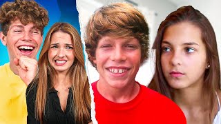 Reacting To Our Old YouTube Videos  Ben Azelart amp Lexi Rivera [upl. by Neiviv889]