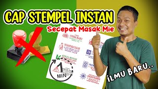 1 Menit Jadi Cap Stempel Instan Hasilnya Natural  Stempel Flash 2 Warna  Stempel Runaflek [upl. by Deckert]