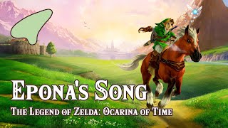 The Legend of Zelda Ocarina of Time  Eponas Song  Ocarina tutorial  tabs [upl. by Eirehc446]