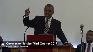 Bilston SDA Church Sermon Communion Q3 2019 [upl. by Yrrum]