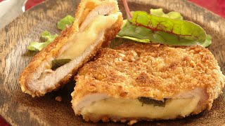 Recette  Cordon bleu de dinde [upl. by Ydnyc53]