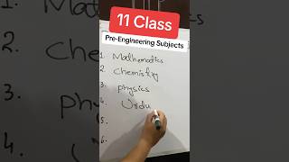 PreEngineering Subjects 1st year preengineering fscpart1 fbise subjects [upl. by Ahsinhoj]