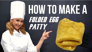 How To Make a Scrambled Egg Patty  Perfectly Folded For Breakfast Sandwiches [upl. by Edsel789]