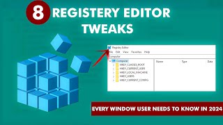 8 Registry Editor TWEAKS ✨Every Windows USER Needs to KNOW in 2024 [upl. by Yerok810]