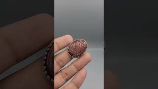 Natural AgateAqeeq  Iran Silver Ring agate agatestone gemstone gemstones gems agates gem [upl. by Desdamona]