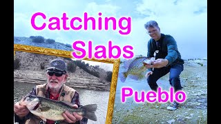 Huge Slabs amp Hogs spring Crappie amp Bass Fishing Pueblo Reservoir State Park Lake Pueblo [upl. by Sucitivel]