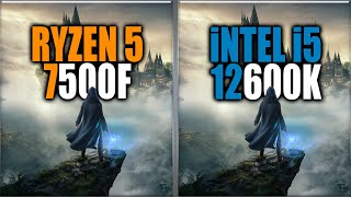 Ryzen 5 7500F vs 12600K Benchmarks  Tested in 15 Games and Applications [upl. by Onfre]