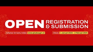 PEMBUKAAN PENDAFTARAN DAN PENGUMPULAN KARYA FESTIVAL AJISAKA UGM 2024 [upl. by Thgiwd]