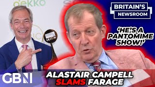 WATCH Alastair Campbells SEETHING rant after Nigel Farage scoops up Presenter award RIDICULOUS [upl. by Queenie]