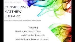 Considering Matthew Shepard  Rutgers Church June 16 2024 [upl. by Nereids]