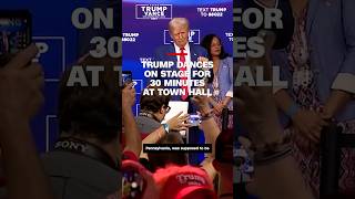 Trump dances on stage for 30 minutes at town hall [upl. by Eikcin740]