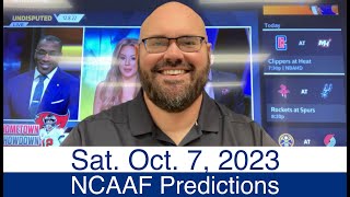 NCAAF Picks 10723 Saturday College Football Free Sports Betting Predictions  Week 6  2023 [upl. by Nylanaj]