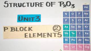 Structure of PHOSPHORUS TRIOXIDEP BLOCK ELEMENTS 2 TN 12 TH STD EXPLANATION IN TAMILVOL1 UNIT3 [upl. by Bourke455]