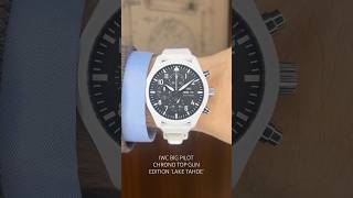 IWC BIG PILOT CHRONO TOP GUN EDITION ‘LAKE TAHOE’ lugaro iwctopgun watch iwcwatches [upl. by Annalla]