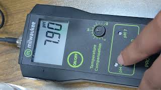 PH Meter MW101 Pro Portable meter Milwaukee Romania Full Calibration amp Operating Video [upl. by Kissee]