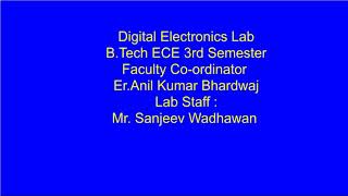 To verify IC 7400 NAND gate  NAND gate practical nandgate 7400 [upl. by Ahseikan]