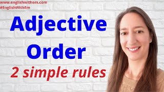 ADJECTIVE ORDER in English 2 Simple Grammar Rules order of adjectives in English grammar [upl. by Petigny]