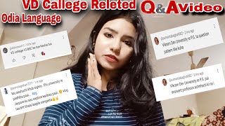 VD Callege Releted 🥰QampA VideoFirst Time 😁Sangeeta Official [upl. by Metabel112]