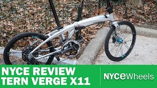 Tern Verge X11  Folding Bike Review [upl. by Dorsey]