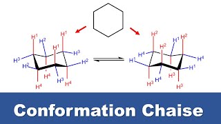 Passer une molécule en conformation chaise conformères [upl. by Nielsen]
