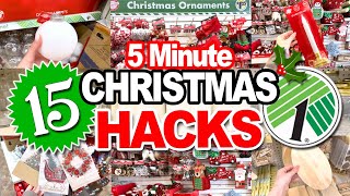 🎄Holiday Magic in Minutes ✨15 Dollar Tree Christmas HACKS amp DIYs [upl. by Zakaria924]