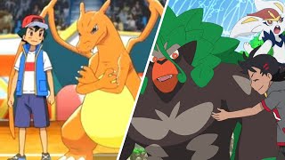 Ash Charizard ReturnsGohs Grookey EvolvesPokemon Journeys Episode 101 [upl. by Nelleoj116]