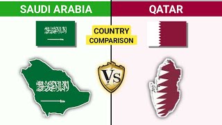 Saudi Arabia Vs Qatar Country Comparison [upl. by Menashem]