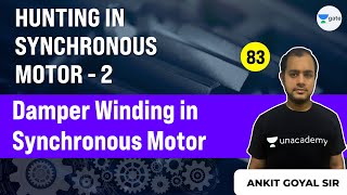 Lec 83  Damper Winding in Synchronous Motor  Hunting in Synchronous Motor Part 2  Ankit Goyal [upl. by Rednasela846]