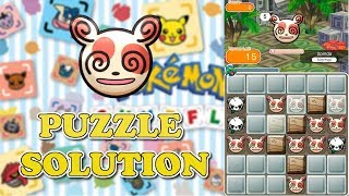 Spinda Stage 586 Puzzle Solution  Pokemon Shuffle Guide [upl. by Urd312]