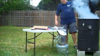 Big Iron BBQ pulled pork on Ugly Drum Smoker [upl. by Vincentia935]