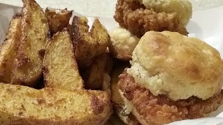 How To Make Delicious Chicken On A Biscuit [upl. by Yacano24]