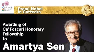 Amartya Sen Ca Foscari Honorary Fellowship [upl. by Parhe]