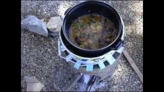 Rocket stove en vermex vermiculite expansee [upl. by Princess136]