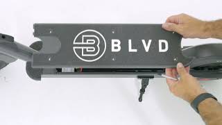 How to replace the battery on the BLVD Urbn electric scooter [upl. by Laetitia809]